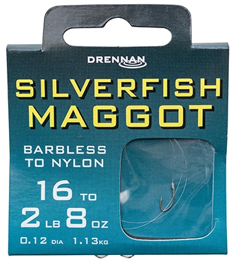 Drennan Silverfish Maggot Barbless Hooks To Nylon – The Tackle Shack