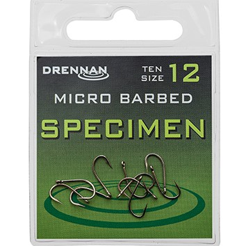 Drennan Specimen Eyed Micro Barbed Hooks – The Tackle Shack