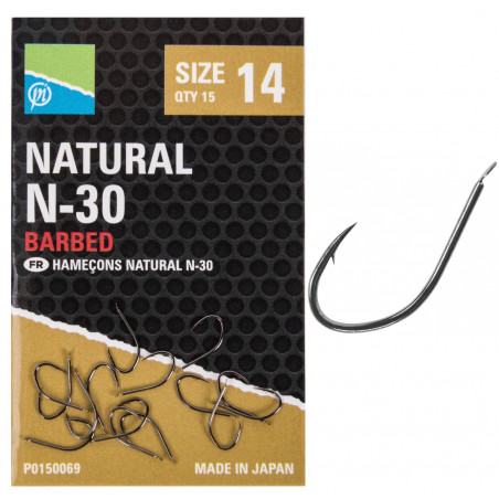 Preston Natural N-30 Barbed Hooks – The Tackle Shack