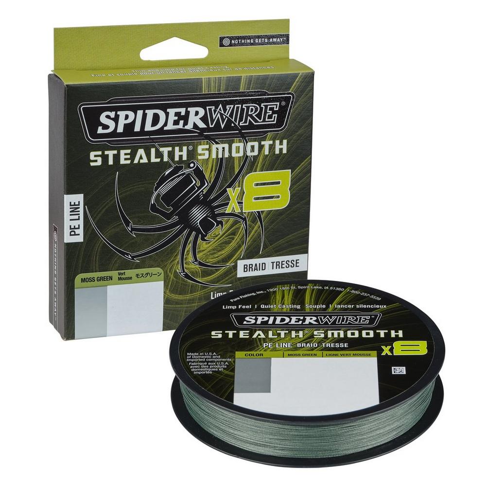 Spider Wire Stealth Smooth 8 Braid Moss Green – The Tackle Shack